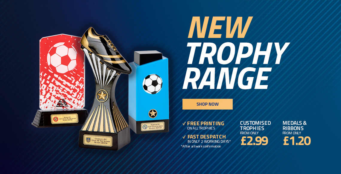 2026 Trophies Range From Pendle Sportswear