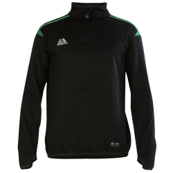 Atlanta 1/4 Zip Top Black/Green