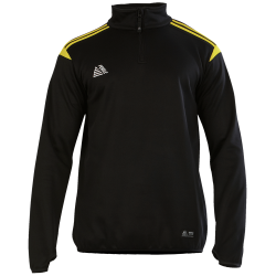 Atlanta 1/4 Zip Top Black/Yellow