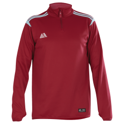 Atlanta 1/4 Zip Top Maroon/Sky