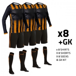 Roma Black/Amber (8+GK) Kit Bundle Size SB