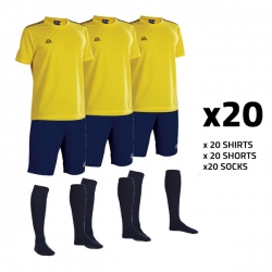 Tempo Yellow/Navy (20) XL Kit Bundle (Shading Issu x20 Full Kits With Printing (Size XL)