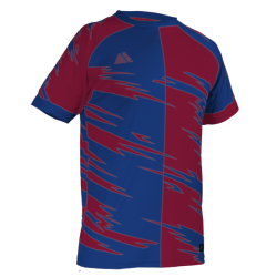 Flectra Sublimated Football Shirt Blue/Claret