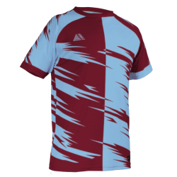 Flectra Sublimated Football Shirt Maroon/Sky
