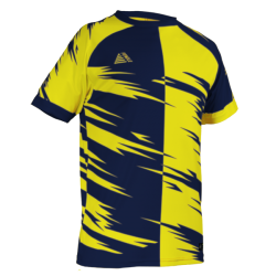Flectra Sublimated Football Shirt Navy/Yellow
