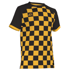 Quadra Sublimated Football Shirt Black/Amber