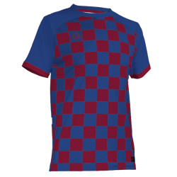 Quadra Sublimated Football Shirt Blue/Claret