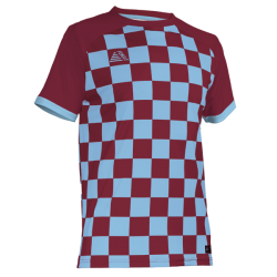 Quadra Sublimated Football Shirt Maroon/Sky