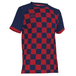 Quadra Sublimated Football Shirt Navy/Red