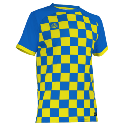 Quadra Sublimated Football Shirt Royal/Yellow