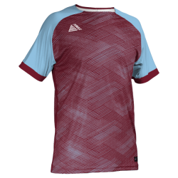 Stratus Sublimated Football Shirt Maroon/Sky