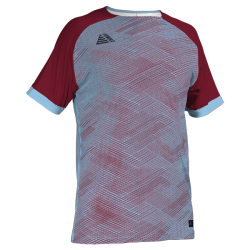 Stratus Sublimated Football Shirt Sky/Maroon