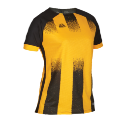 Barca Womens Sublimated Football Shirt Amber/Black