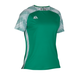 Benfica Womens Sublimated Football Shirt Green/White