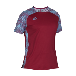 Benfica Womens Sublimated Football Shirt Maroon/Sky