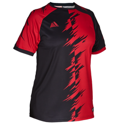 Futuro Womens Sublimated Football Shirt Black/Red