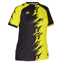 Futuro Womens Sublimated Football Shirt Black/Yellow