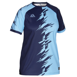 Futuro Womens Sublimated Football Shirt Navy/Sky