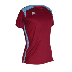 Palermo Womens Sublimated Football Shirt Maroon/Sky