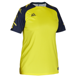 Sportivo Womens Sublimated Football Shirt Yellow/Navy