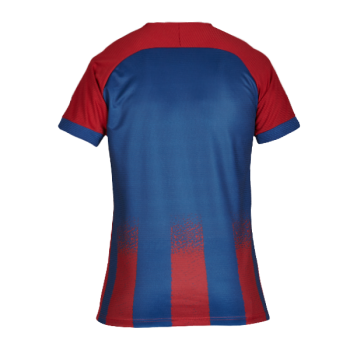 Barca Womens Sublimated Football Shirt Blue/Claret