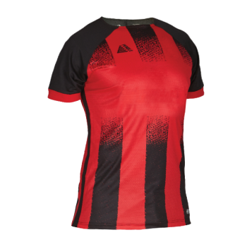 Barca Womens Sublimated Football Shirt Red/Black
