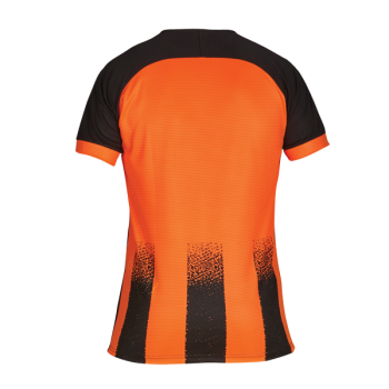 Barca Womens Sublimated Football Shirt Tangerine/Black