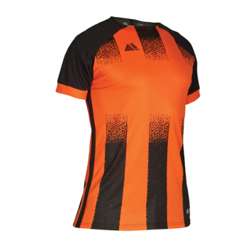 Barca Womens Sublimated Football Shirt Tangerine/Black