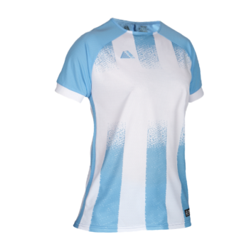 Barca Womens Sublimated Football Shirt White/Sky