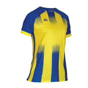 Barca Womens Sublimated Football Shirt Yellow/Royal